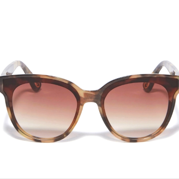 Lele Sadoughi Tortoise Brooklyn Sunglasses - Picture 1 of 4